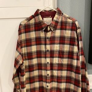 Weatherproof Vintage Button Down Long Sleeve Plaid Shirt